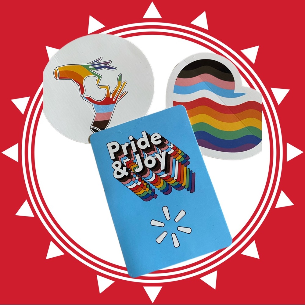 Walmart Associate Stickers Badge Reel Pins Pride New Assortment